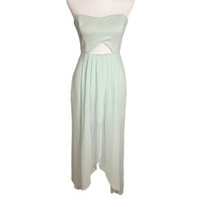 BCBGeneration Size 0 Mintgreen Strapless Dress